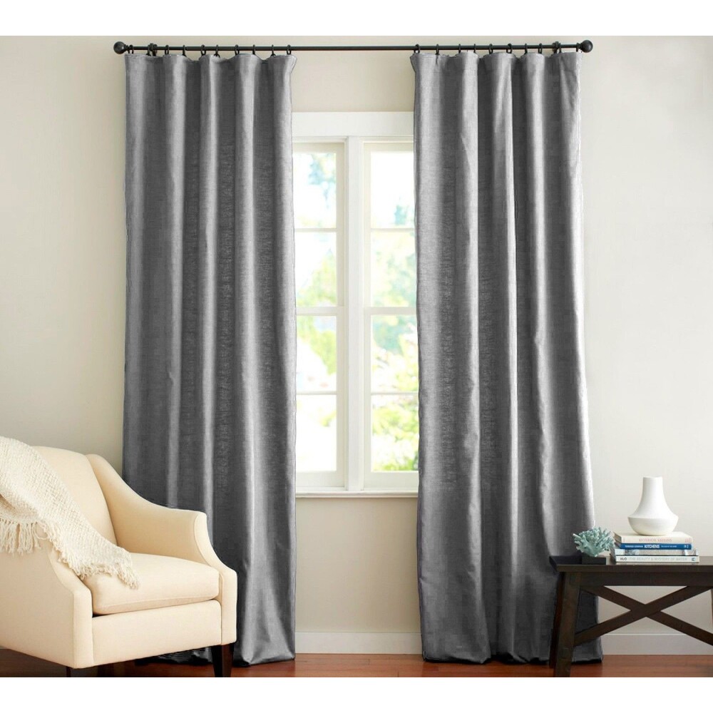 Pottery Barn Emery Linen Blackout 2 Curtains 50x108 Linen/Cotton Blend